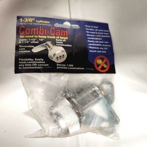 Combi-Cam 4-Dial Combination Drawer or Cabinet Lock 1 3/8in Cylinder